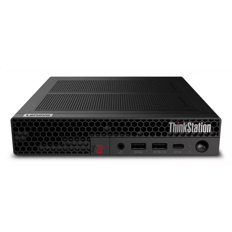 Lenovo ThinkStation P3 Tiny Intel® Core™ i9-14900 64 GB DDR5 1 TB SSD Windows 11 Pro Mini PC darbo stotis juoda