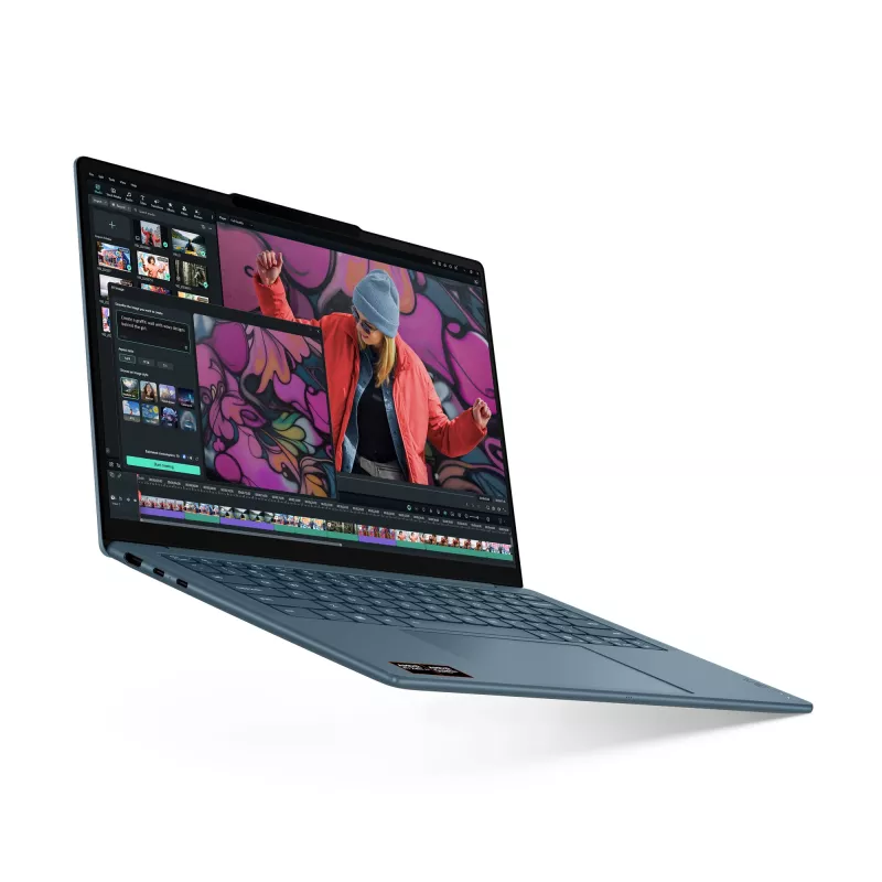 Nešiojamas kompiuteris Lenovo Yoga Slim 7 14AKP10 Copilot+ PC AMD Ryzen™ AI 7 350 35,6 cm (14 colių) 2.8K 16 GB LPDDR5-SDRAM 512 GB SSD Wi-Fi 7 (802.11be) Windows 11 Home Teal