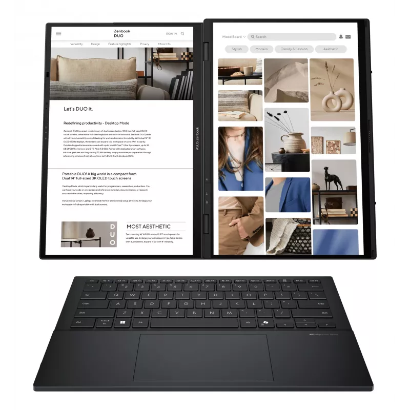 Nešiojamas kompiuteris ASUS ZENBOOK 14 col. Core Ultra 9 RAM 16GB SSD 512GB NVIDIA Windows 11