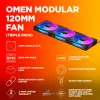 HP OMEN Modular 120 mm ventiliatorius – trijų rinkinys, juodas