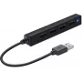 USB šakotuvas SPEEDLINK SNAPPY SLIM 480 Mbit/s juodas