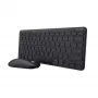 Trust Lyra belaidė klaviatūra su pele, RF Wireless + Bluetooth, QWERTZ, juoda