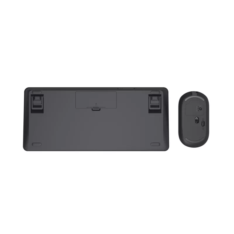 Trust Lyra belaidė klaviatūra su pele, RF Wireless + Bluetooth, QWERTZ, juoda