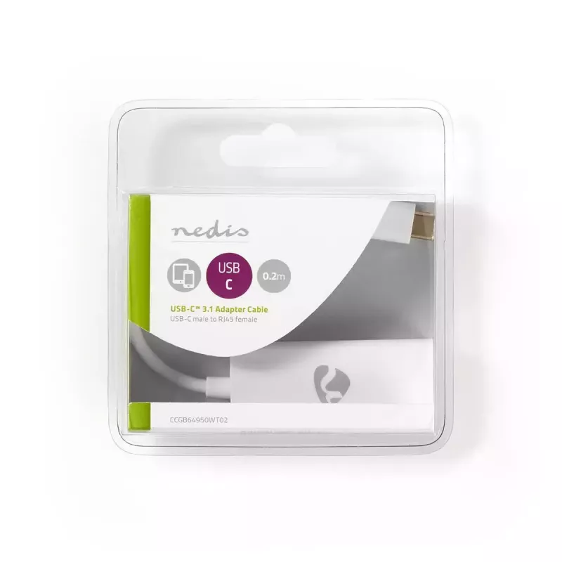 Nedis CCGB64950WT02 tinklo kabelis Cat8.1 0,2 m baltas