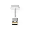 Nedis CCTB37250AL02 vaizdo kabelio adapteris 0,2 m DisplayPort į DVI-D sidabrinis