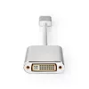 Nedis CCTB37250AL02 vaizdo kabelio adapteris 0,2 m DisplayPort į DVI-D sidabrinis