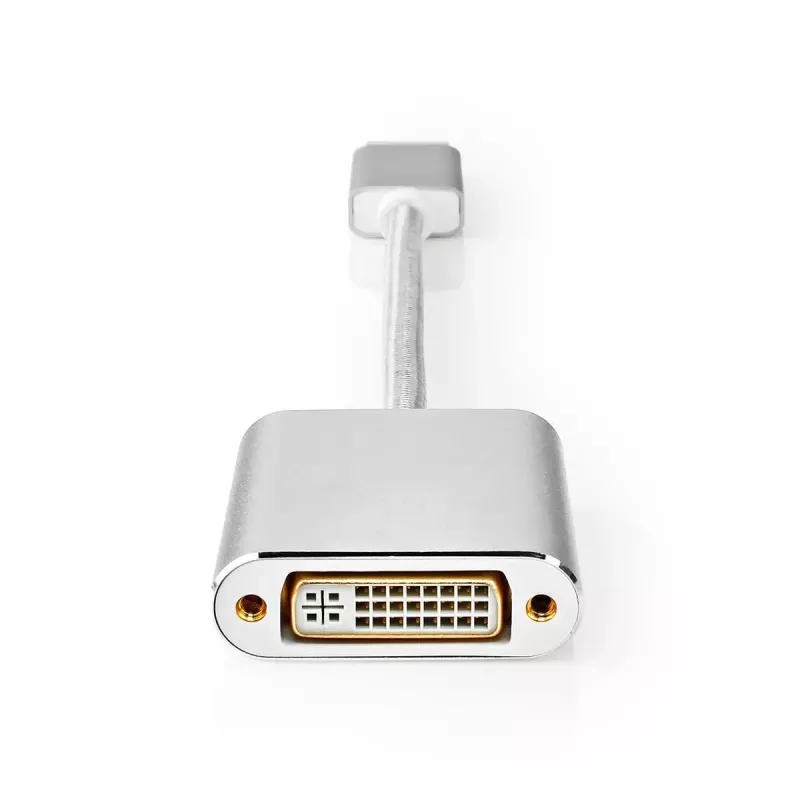 Nedis CCTB37250AL02 vaizdo kabelio adapteris 0,2 m DisplayPort į DVI-D sidabrinis