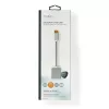 Nedis CCTB37250AL02 vaizdo kabelio adapteris 0,2 m DisplayPort į DVI-D sidabrinis