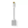Nedis CCTB37250AL02 vaizdo kabelio adapteris 0,2 m DisplayPort į DVI-D sidabrinis