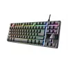 Trust GXT 794 klaviatūra su pele Gaming USB QWERTZ vokiška juoda