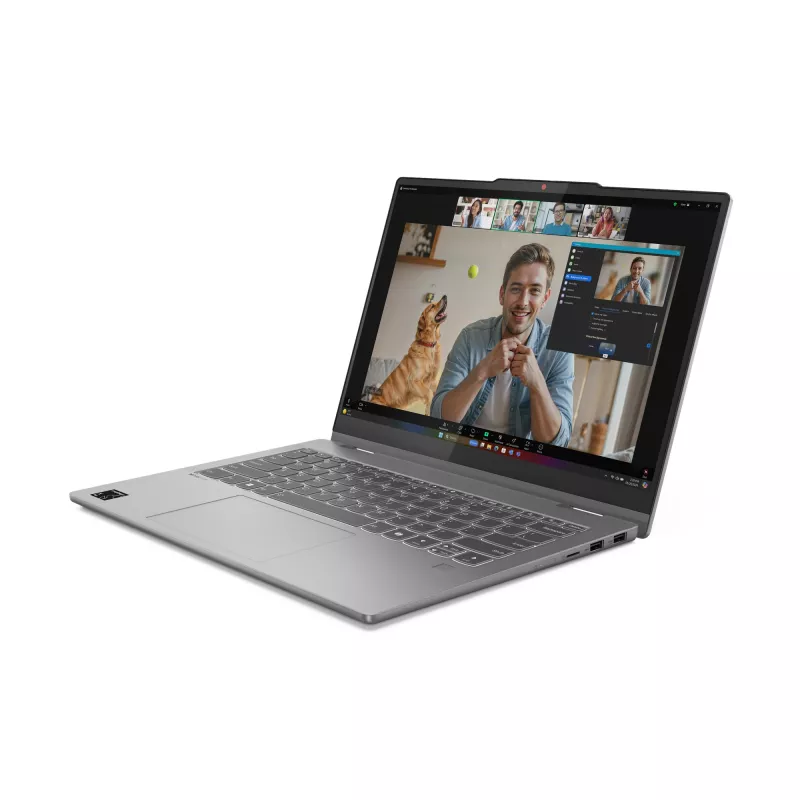 Lenovo IdeaPad 5 2-in-1 14Q8X9 Copilot+ PC nešiojamas kompiuteris (hibridas, Snapdragon X1P-42-100, 14 colių liečiamas WUXGA ekranas, 24 GB LPDDR5x, 1 TB SSD, Wi-Fi 7, Windows 11 Home, pilka)