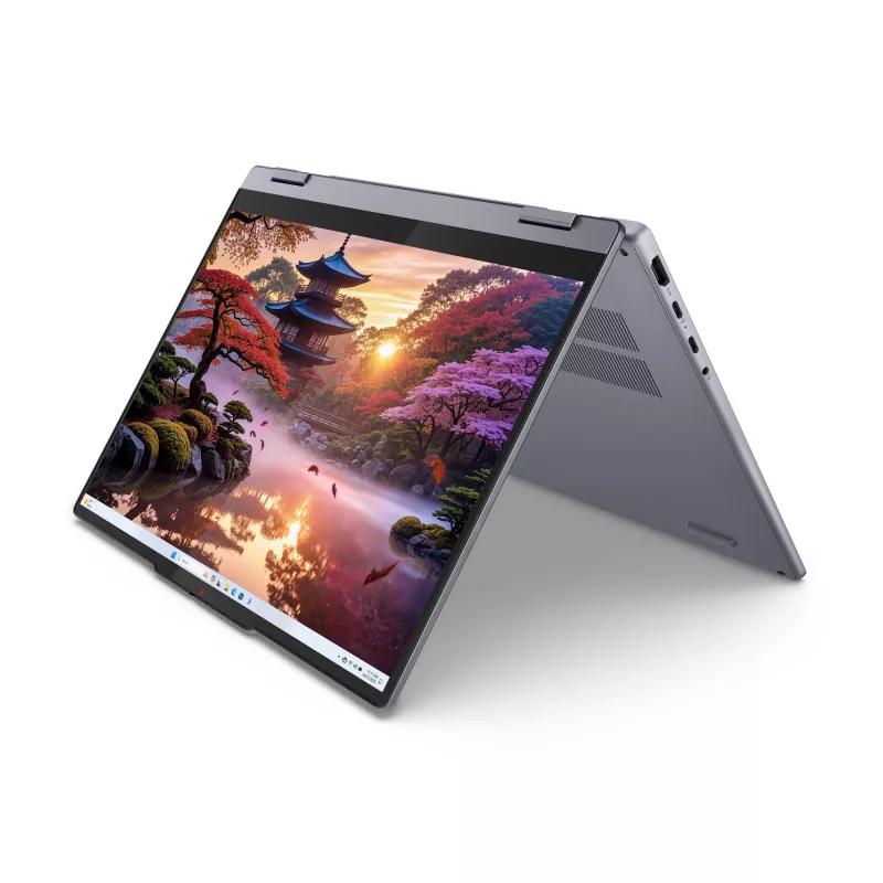Lenovo IdeaPad 5 2-in-1 14AKP10 Copilot+ PC AMD Ryzen™ AI 5 340 Hibridinis (2-in-1) 35,6 cm (14 colių) Liečiamasis ekranas WUXGA 16 GB LPDDR5x-SDRAM 512 GB SSD Wi-Fi 7 (802.11be) Windows 11 Home Pilka