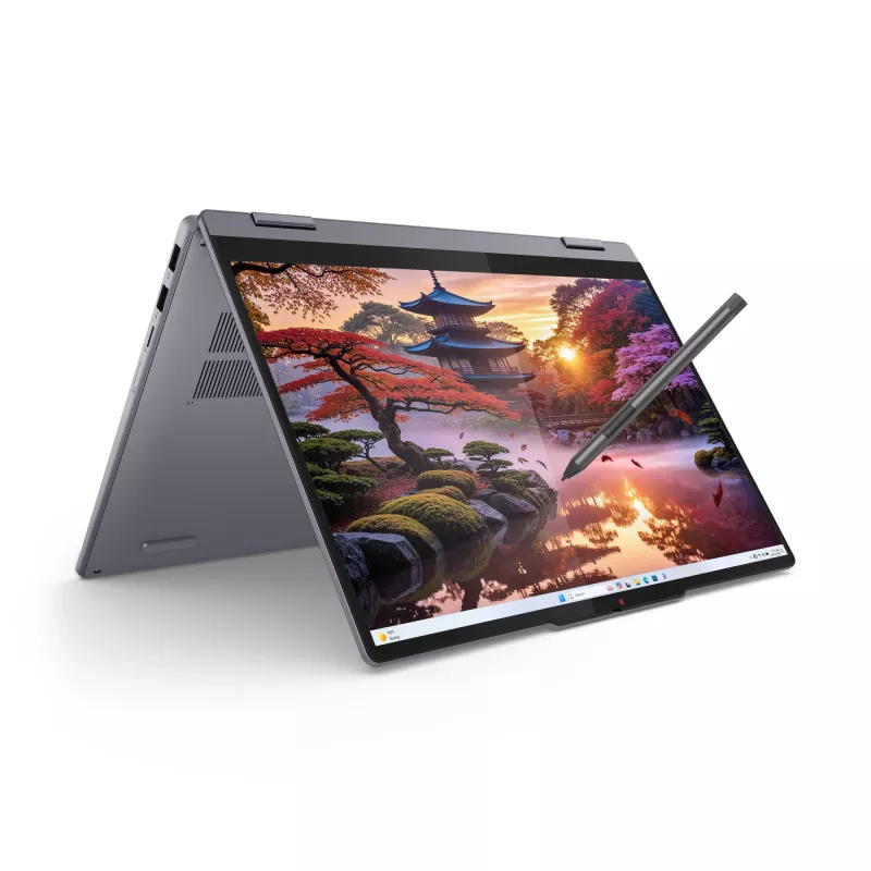 Lenovo IdeaPad 5 2-in-1 14AKP10 Copilot+ PC AMD Ryzen™ AI 5 340 Hibridinis (2-in-1) 35,6 cm (14 colių) Liečiamasis ekranas WUXGA 16 GB LPDDR5x-SDRAM 512 GB SSD Wi-Fi 7 (802.11be) Windows 11 Home Pilka
