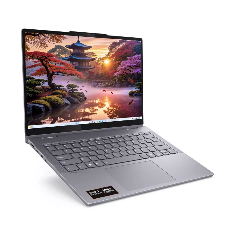 Lenovo IdeaPad 5 2-in-1 14AKP10 Copilot+ PC AMD Ryzen™ AI 5 340 Hibridinis (2-in-1) 35,6 cm (14 colių) Liečiamasis ekranas WUXGA 16 GB LPDDR5x-SDRAM 512 GB SSD Wi-Fi 7 (802.11be) Windows 11 Home Pilka