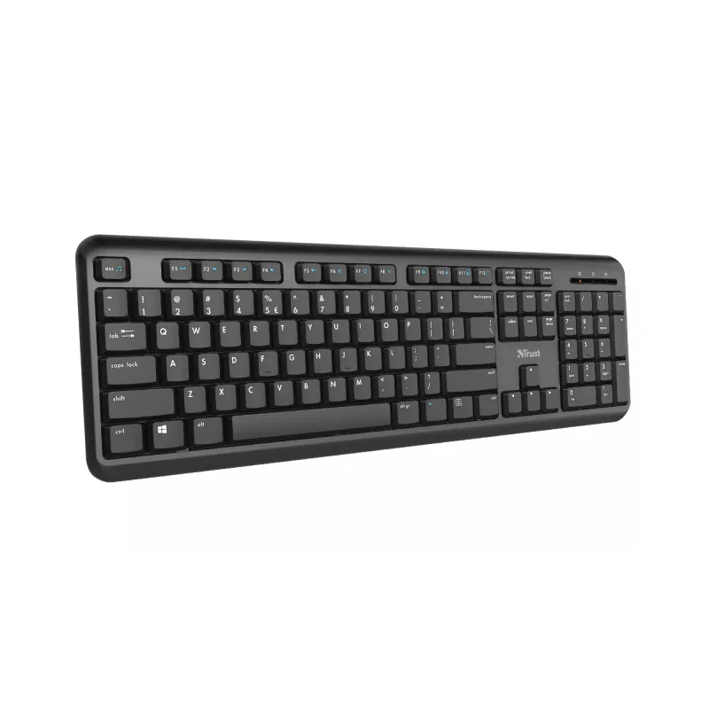 Trust TK-350 belaidė klaviatūra Office RF Wireless QWERTZ vokiška juoda