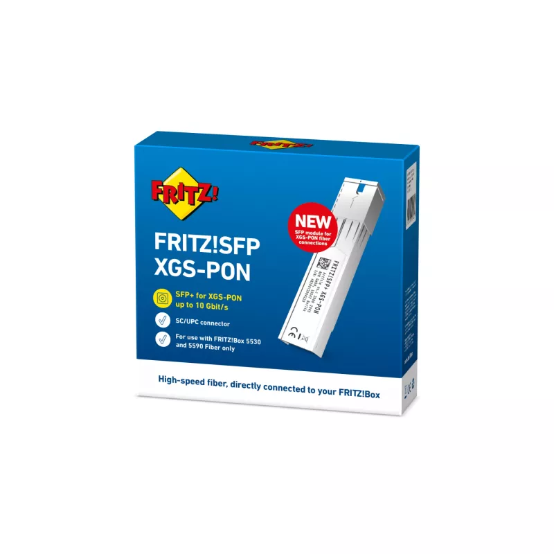 FRITZ! SFP XGS-PON tinklo siųstuvas-imtuvas, šviesolaidinis, 10000 Mbit/s