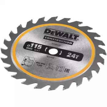 Pjūklo diskas medžiui DeWALT DT20420-QZ 11,5 cm