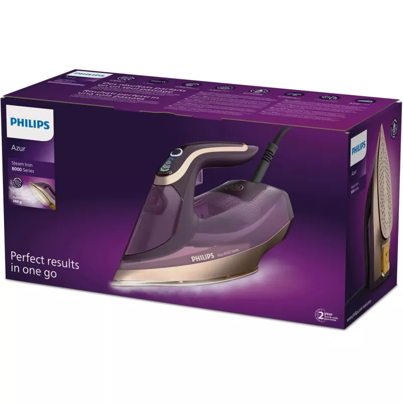 Lyginimo lygintuvas Philips DST8040/30 – 3000 W, 0,35 l talpa, SteamGlide Elite padas, vertikalus garas