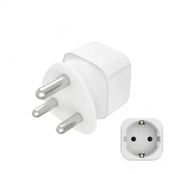 Hama 00223440 maitinimo kištuko adapteris Type M Type C (Europlug) + Type F baltas