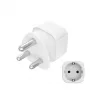 Hama 00223440 maitinimo kištuko adapteris Type M Type C (Europlug) + Type F baltas
