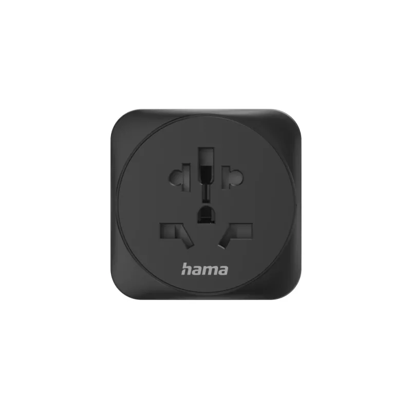 Hama 00223454 universalus kištukinis adapteris Type E/F hibridinis juodas
