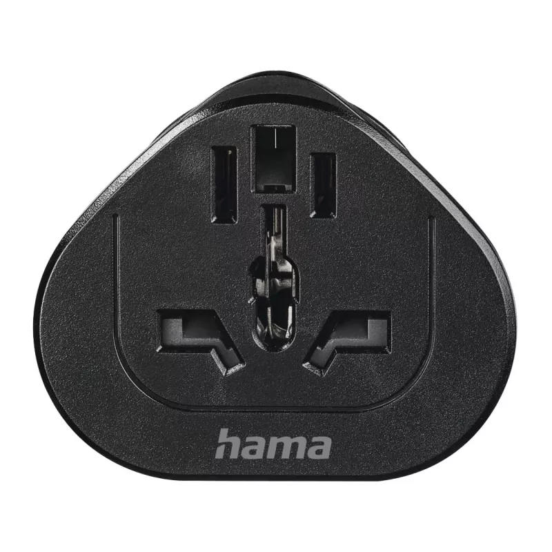 Hama 00223454 universalus kištukinis adapteris Type E/F hibridinis juodas