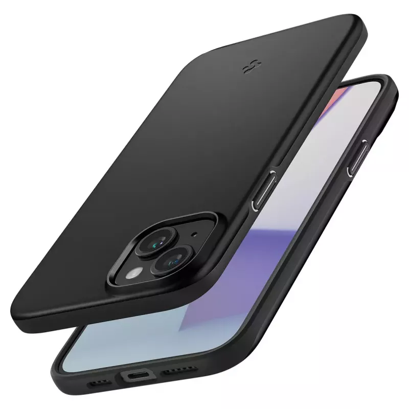 Dėklas Spigen ACS06776, skirtas iPhone 15, 15,5 cm, juodas