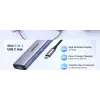 USB Type-C stotelė UGREEN 20956A su HDMI ir USB 3.0, 5 Gbps, 4K 3840x2160, sidabrinė