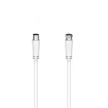 Hama 00205061 koaksialinis kabelis 1,5 m Coax F baltas