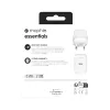 mophie essentials 20W USB-C PD sieninis adapteris, universalus, baltas, greitas įkrovimas, patalpoms