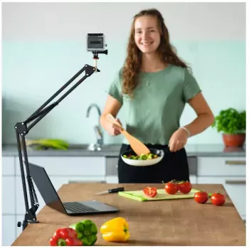 Hama 700 II žiedinis apšvietimas, mikrofonas, internetinė kamera, fotoaparatas, mobilusis telefonas / išmanusis telefonas, planšetė / UMPC juoda
