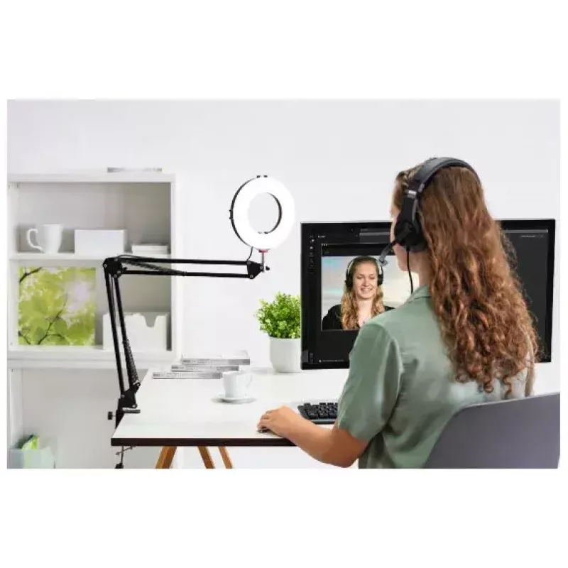 Hama 700 II žiedinis apšvietimas, mikrofonas, internetinė kamera, fotoaparatas, mobilusis telefonas / išmanusis telefonas, planšetė / UMPC juoda