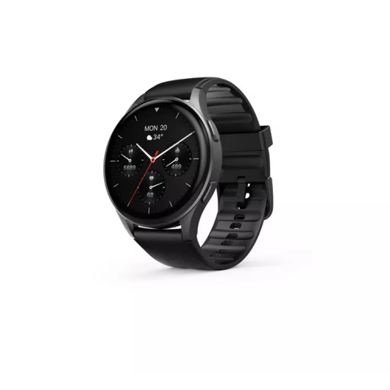Hama Smartwatch 8900 3,63 cm (1,43 colio) AMOLED 45 mm Skaitmeninis 466 x 466 pikselių Liečiamas ekranas Juodas GPS (palydovas)