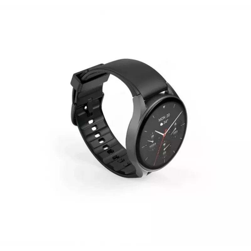 Hama Smartwatch 8900 3,63 cm (1,43 colio) AMOLED 45 mm Skaitmeninis 466 x 466 pikselių Liečiamas ekranas Juodas GPS (palydovas)