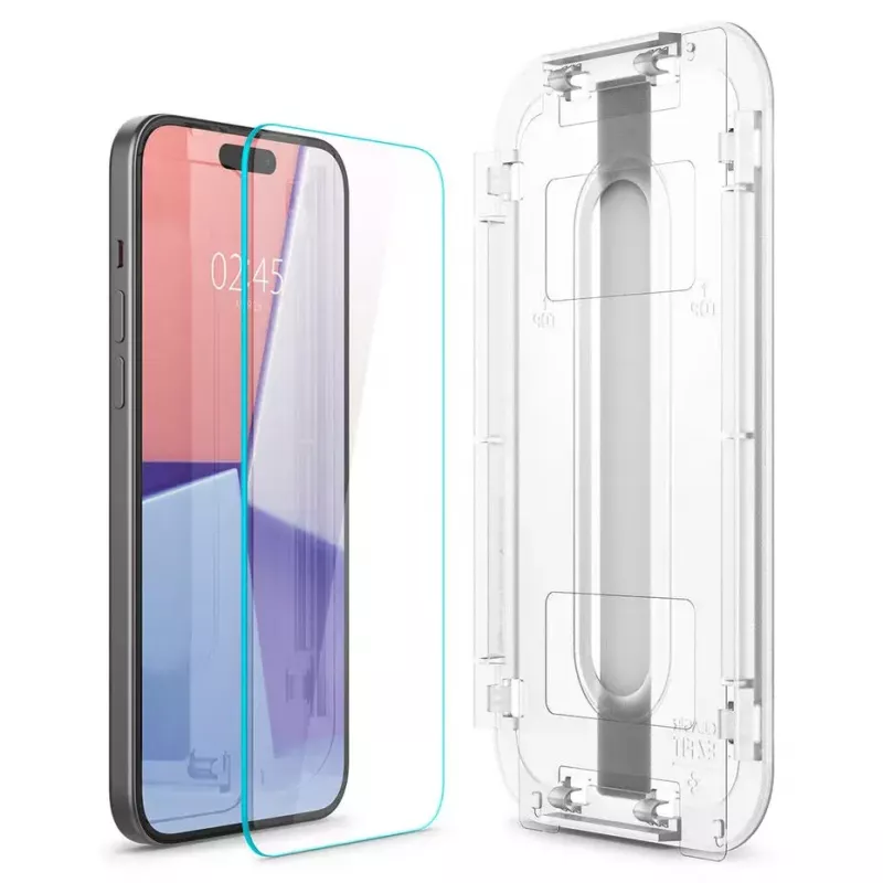 Spigen iPhone 15 Glas.tR EZ Fit Grūdintas stiklas, skaidrus