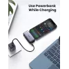 Nešiojamas įkroviklis UGREEN 35338, 5000 mAh, pilka, mobilusis akumuliatorius išmaniajam telefonui, vieno įrenginio išvestis