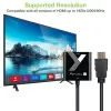 Techly adapteris HDMI į VGA juodas 0,1 m 1920x1200 60 Hz