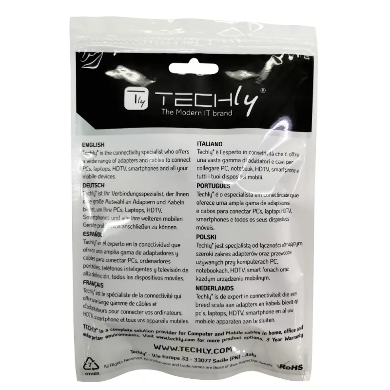 Techly adapteris HDMI į VGA juodas 0,1 m 1920x1200 60 Hz