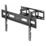 Manhattan TV ir monitoriaus laikiklis sieninis pilno judesio 1 ekranui 37-65 colių juodas VESA 100x100-600x400 mm iki 40 kg