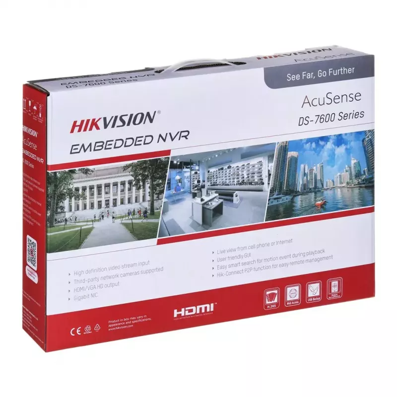 Tinklinis vaizdo įrašymo įrenginys Hikvision DS-7608NXI-K1(D) 8 kanalų 4K įrašymas
