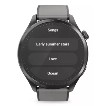 Hama 9000 3,63 cm (1,43 colio) AMOLED 52 mm skaitmeninis jutiklinis laikrodis, antracito spalvos, su GPS