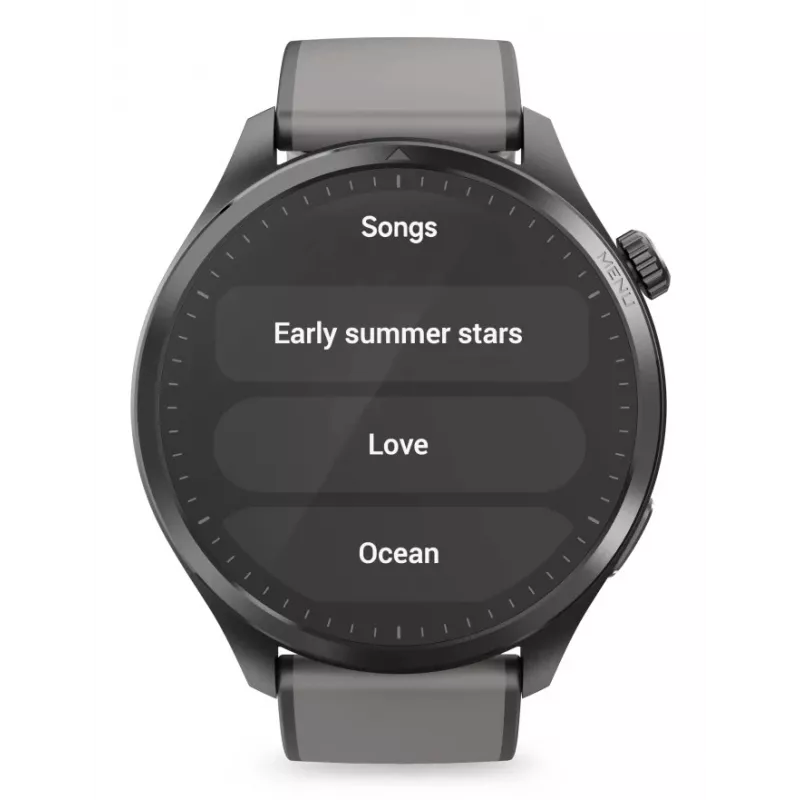 Hama 9000 3,63 cm (1,43 colio) AMOLED 52 mm skaitmeninis jutiklinis laikrodis, antracito spalvos, su GPS