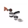 Espresso aparatas De’Longhi ECO 311.W — rankinis, 15 bar, 1,4 L vandens bakas, 2 puodeliams, palaikymas šiltai, stalviršinis