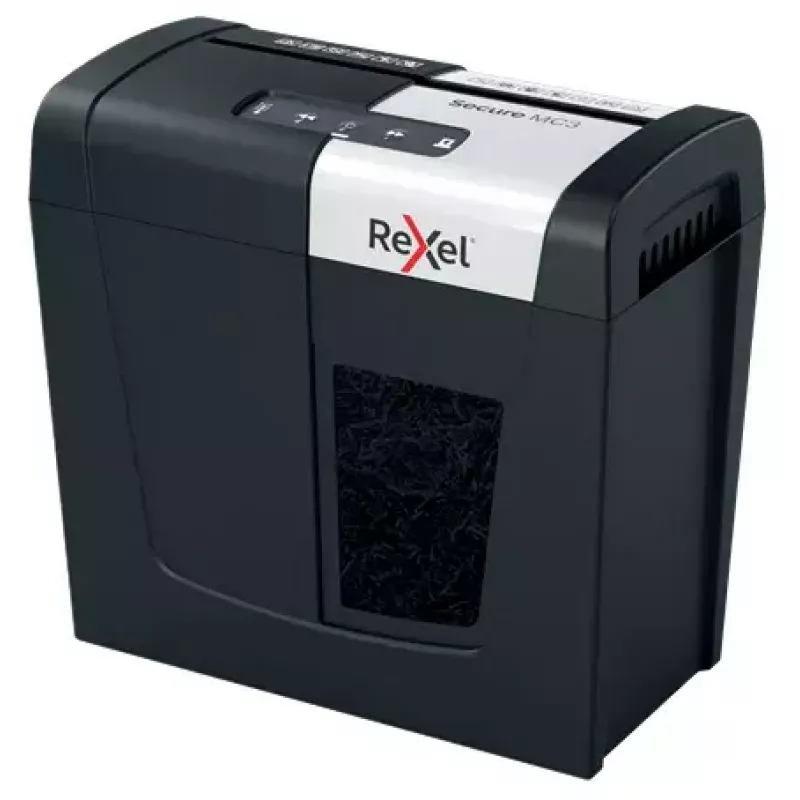 Rexel Secure MC3 Whisper-Shred popierinis smulkintuvas, mikro pjūvis, P5