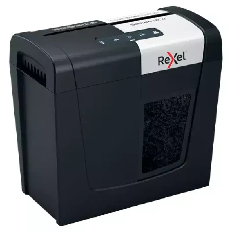 Rexel Secure MC3 Whisper-Shred popierinis smulkintuvas, mikro pjūvis, P5