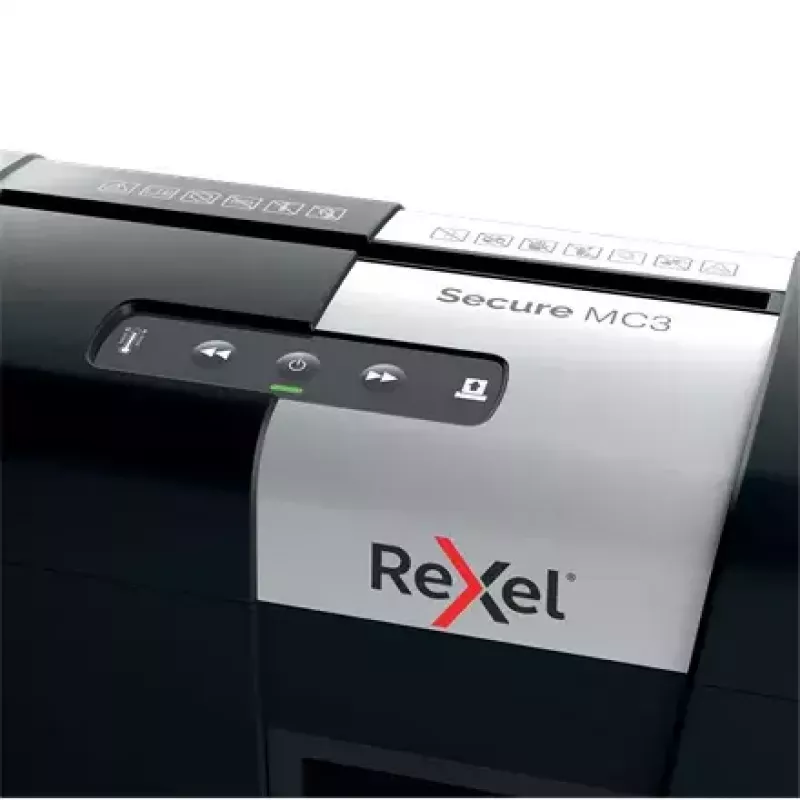Rexel Secure MC3 Whisper-Shred popierinis smulkintuvas, mikro pjūvis, P5