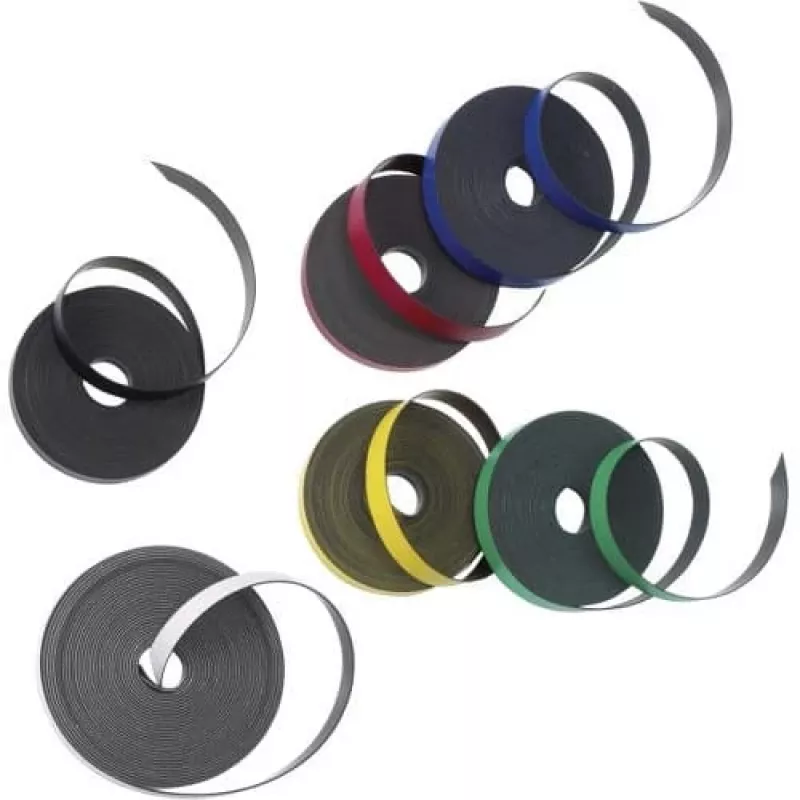 Nobo 1901053 magnetinė juosta, lipni, 10 mm x 10 m, juoda