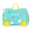 Trunki Una the Unicorn lagaminas vaikams 4 ratai 18L rožinė turkio geltona