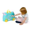 Trunki Una the Unicorn lagaminas vaikams 4 ratai 18L rožinė turkio geltona