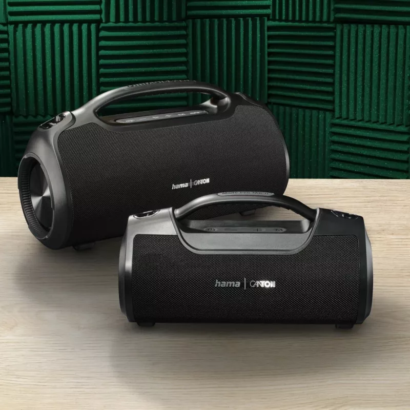 Vakarėlių garsiakalbis HAMA UltiMate Pro 120 W, belaidis Bluetooth, atsparus vandeniui, įmontuota baterija, USB-C įkrovimas